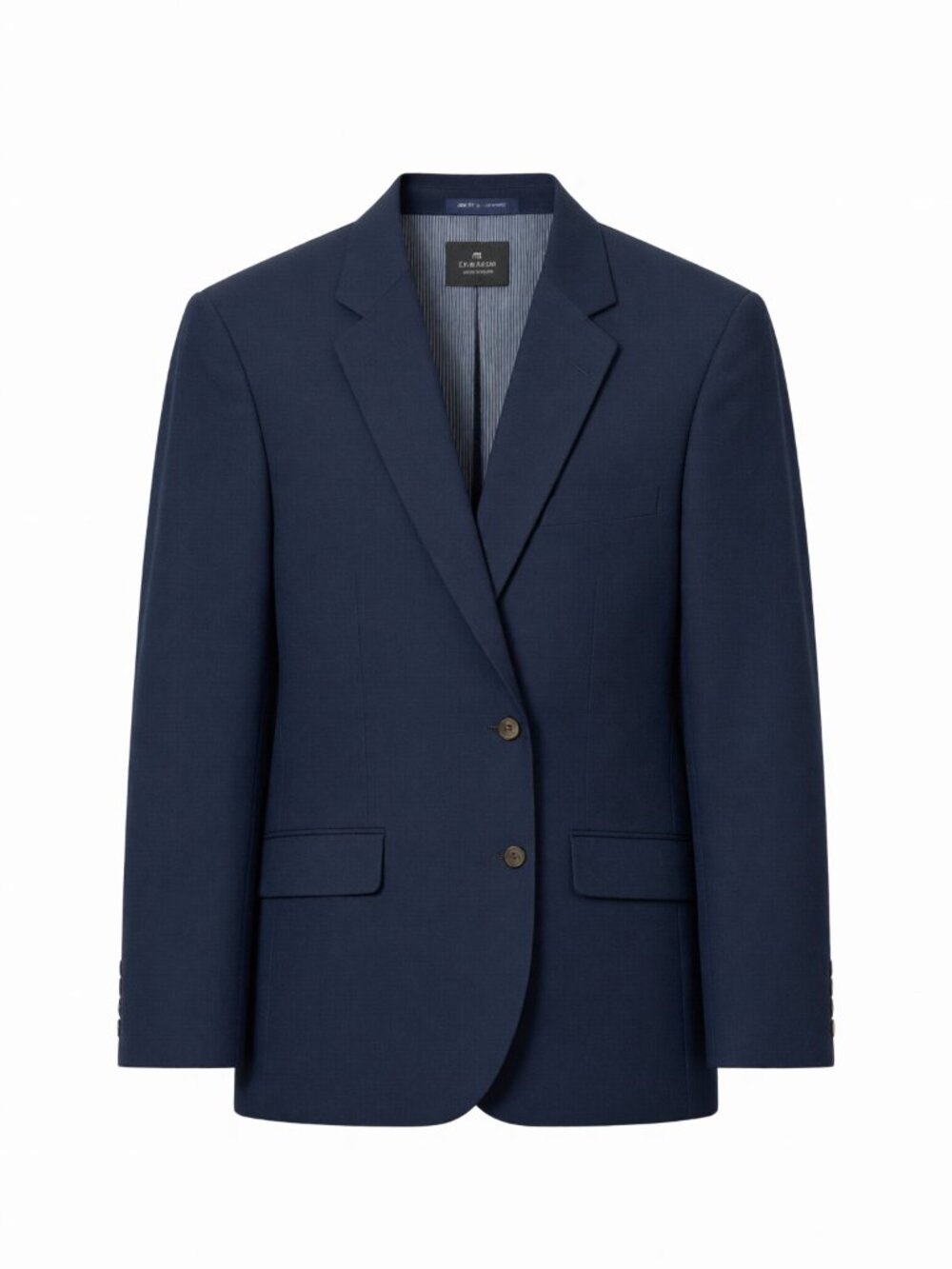 Alan Flusser Men's Blazer Navy 42L Classic Fit Polyester